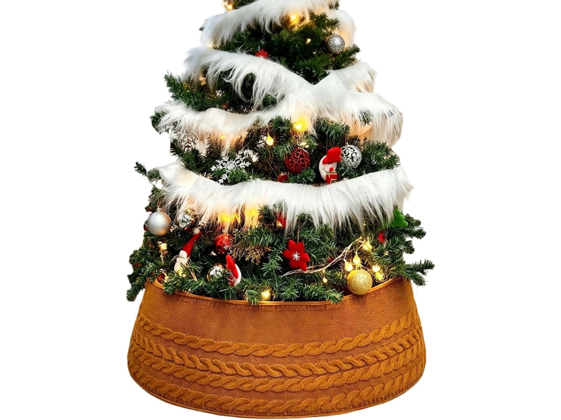 Colar Protetor Macio E Trançado Para Árvore De Natal.