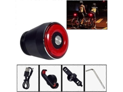 Luz Traseira Inteligente Para Bicicleta Com Acendimento E Desligamento Automáticos, Função De Alerta De Freio E Carregamento Usb, Ideal Para Bici