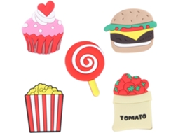Conjunto De 5 Ímãs Decorativos, Estilo Criativo E Prático, Formatos Deliciosos.