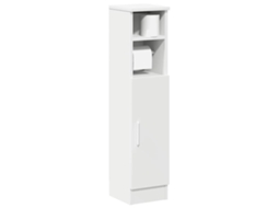 Vidaxl Móvel P/ Casa De Banho C/ Suporte De Rolos 20,5x22x90 Cm Branco