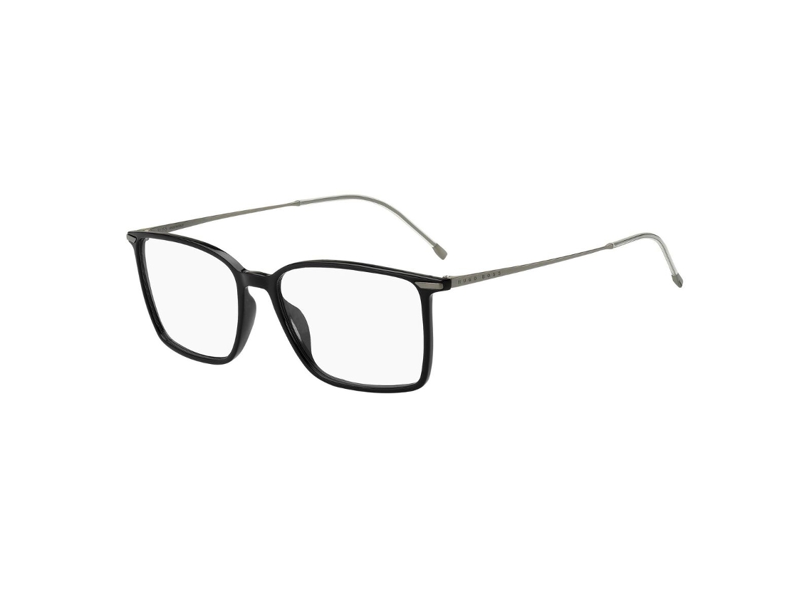 Armação De Óculos Masculina Hugo Boss Boss 1189 It S 807 (preto Acetato 150 Mm Ø 57 Mm)