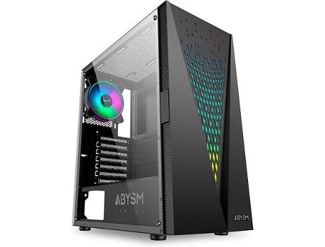 Caixa PC ABYSM Danube AB812109 (ATX - Preto)