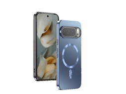 Capa Para Celular Com Revestimento Eletroplástico E Proteção Magnética Anti-queda Contra Raios.azul Claro, Google Pixel 9 Pro.
