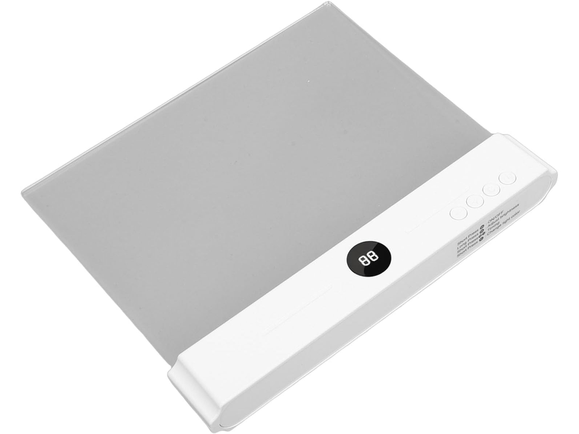 Luminária De Leitura Led Plana Recarregável Hyuduo, 3 Cores Variáveis, Com Temporizador, Para Estudar No Dormitório Ou
