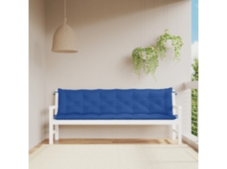 Vidaxl Almofadões Banco Jardim 2 Pcs 200x50x7cm Tecido Oxford Azul