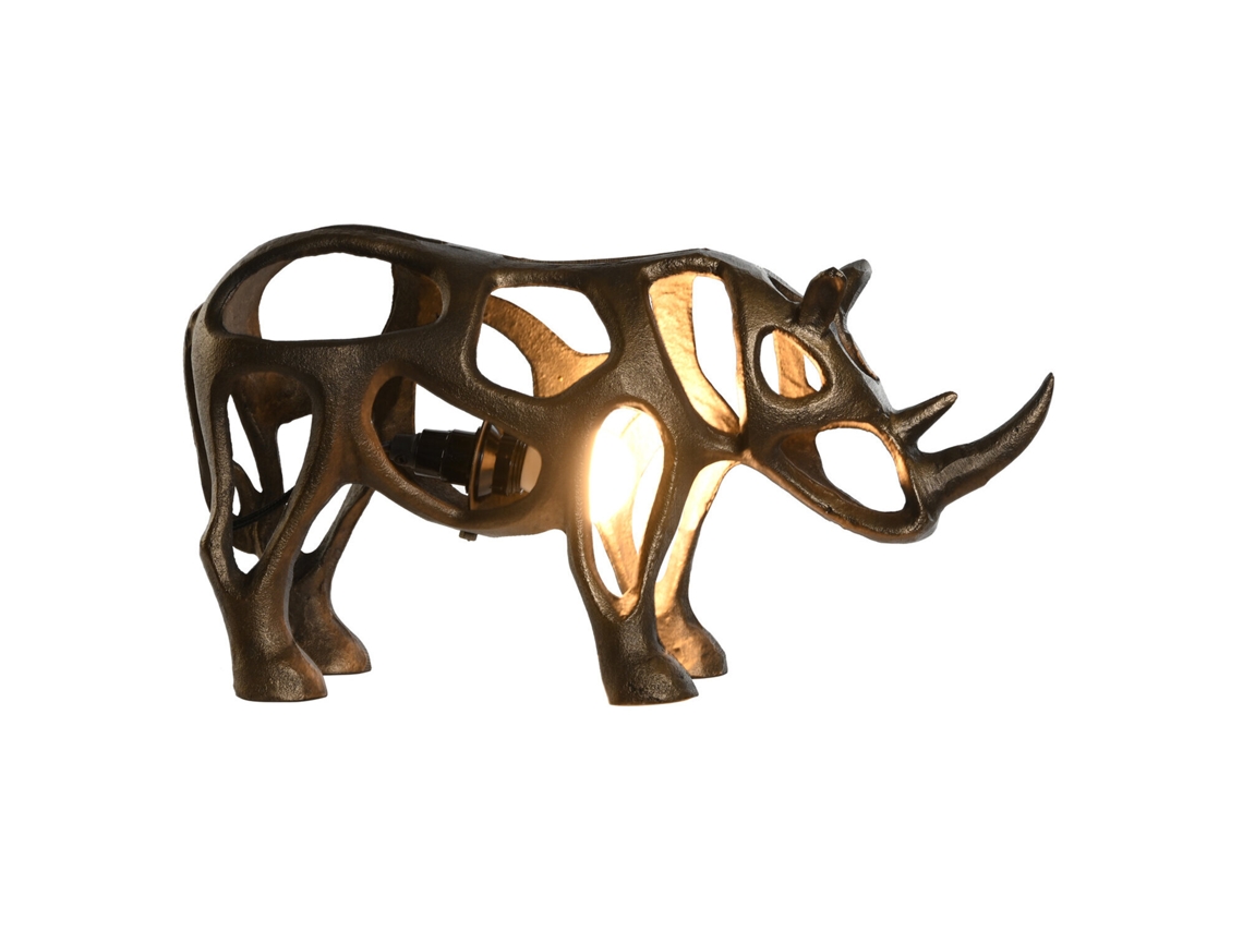 Luminária de Mesa Rhinoceros em Alumínio, 44x11x22cm ALEXANDRA HOUSE LIVING