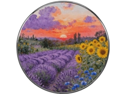 Ímãs De Geladeira Com Onda Roxa E Sol Dourado, Ímãs De Liga Metálica Personalizados E Requintados Para Quadro Branco