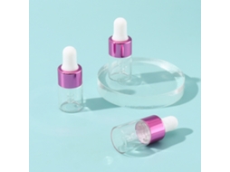 3 Mini Frascos Conta gotas de Vidro de 2ml, Ecológicos e Reutilizáveis MDUG (rosa)