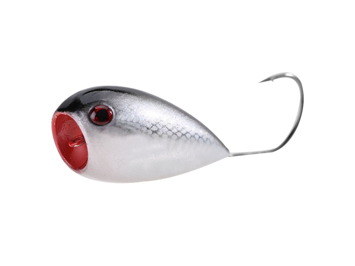 Hard Bait (durable, Realistic) Large Mouth Single Hook Lure Hard Bait (new Product) (gray)