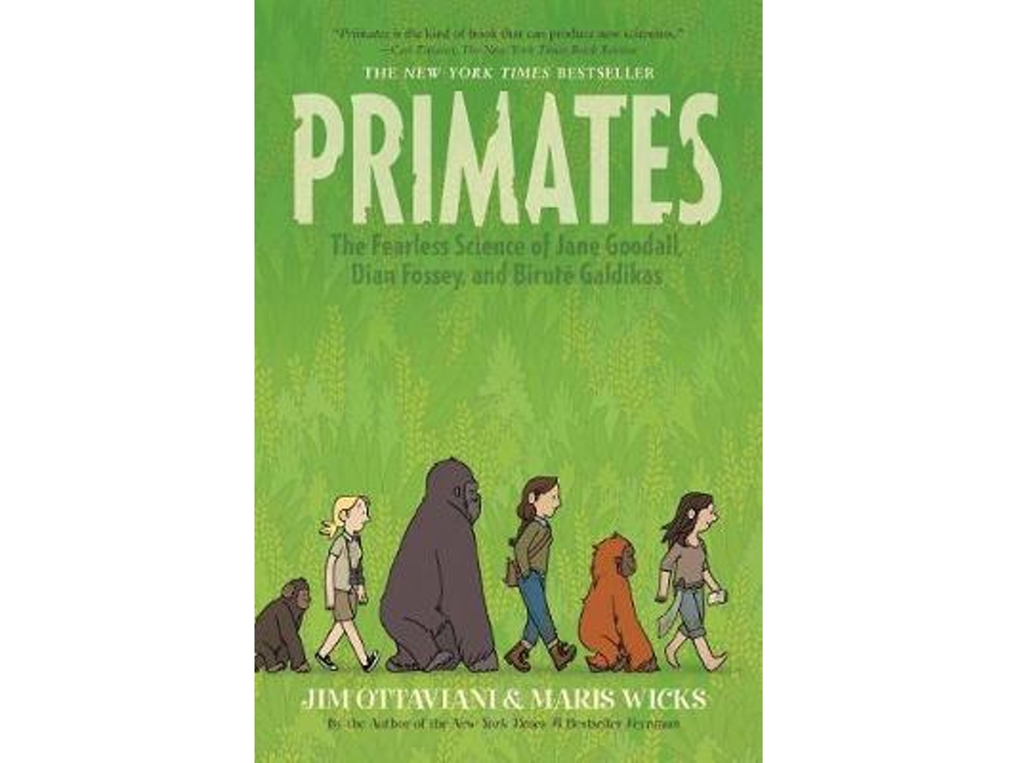 Livro Primates de Jim Ottaviani (Inglês)