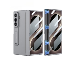 Capa Fina Para Samsung Galaxy Z Fold 8 Ultra, Proteção Para Dobradiças E Suporte, Proteção Total Da Câmara. Cinza Hexinyigjly