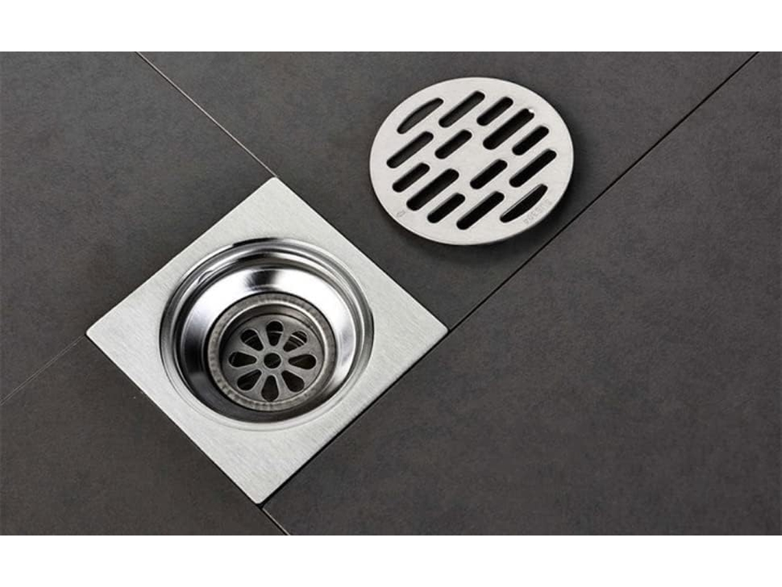 Ralo de Piso em Aço Inoxidável com anti odor para banheiro e chuveiro AQUAFORGE