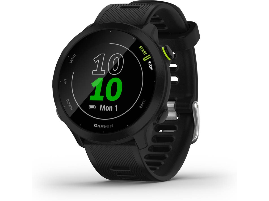 Relógio Desportivo GARMIN Forerunner 55 (Bluetooth - Até 15 dias de autonomia - Preto)