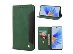 Capa De Couro Com Efeito Skin Feel Para Oppo A17