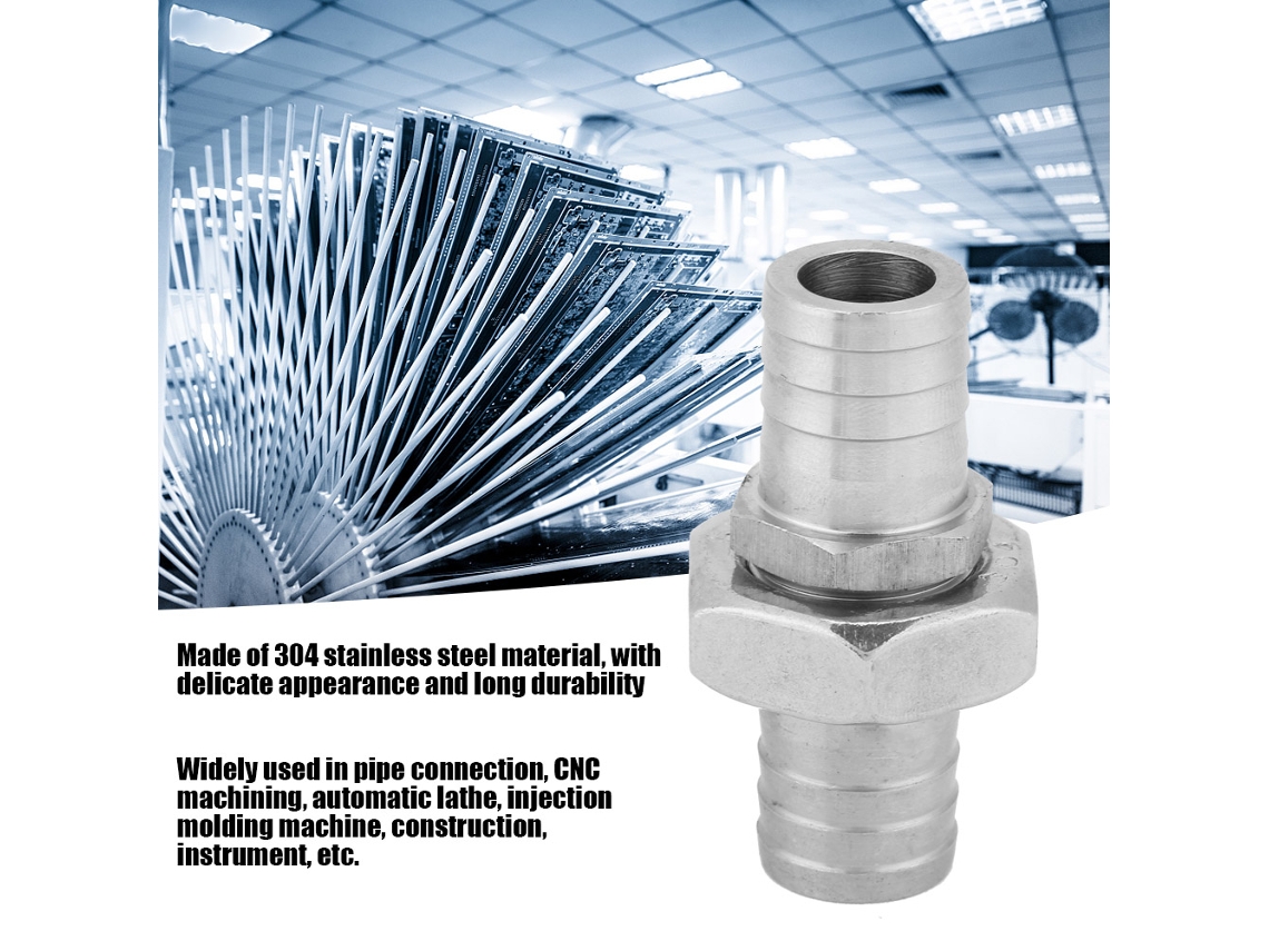 Conector Rosca Macho Aço Inox 304 19mm