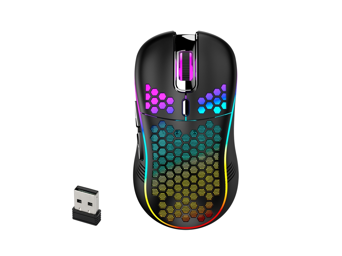 Rato Sem Fio Para Jogos 2.4ghz Recarregável Com 6 Botões 6d De Alta Precisão Para Laptop
