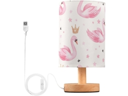 Luminária de cabeceira Kcldeci Swan Star para quarto, estilo fazenda, mesa de cabeceira, iluminação de mesa para sala de estar.