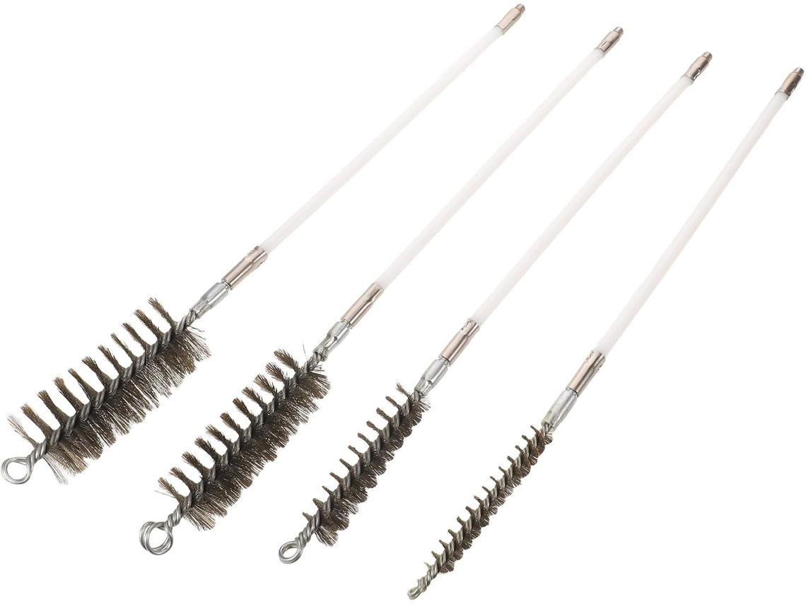 Conjunto De 4 Escovas Para Lareira Com