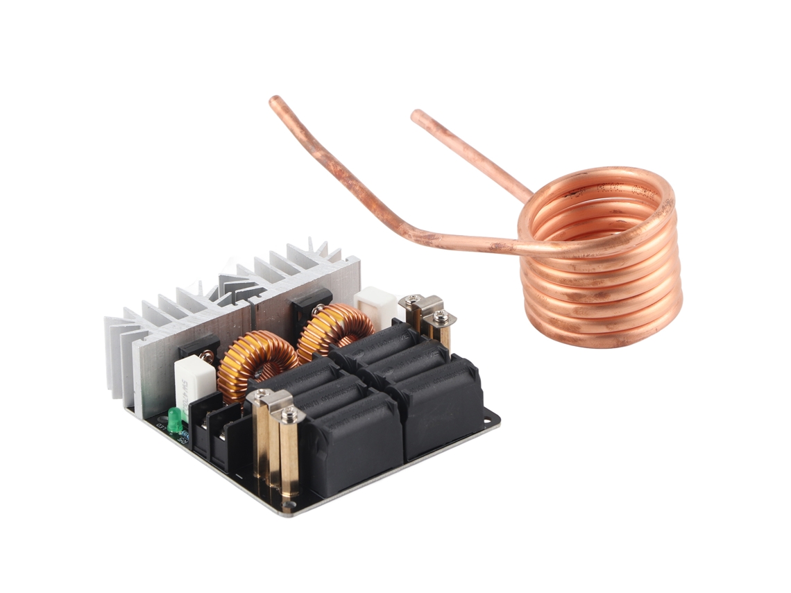 Módulo de Aquecimento por Indução de Alta Frequência Zvs 1000w 12 48v Placa com Bobina de Cobre | S/MARCA