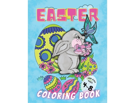 Livro Easter Coloring Book for Kids Ages 4-8 de Beata Klimecka (Inglês)