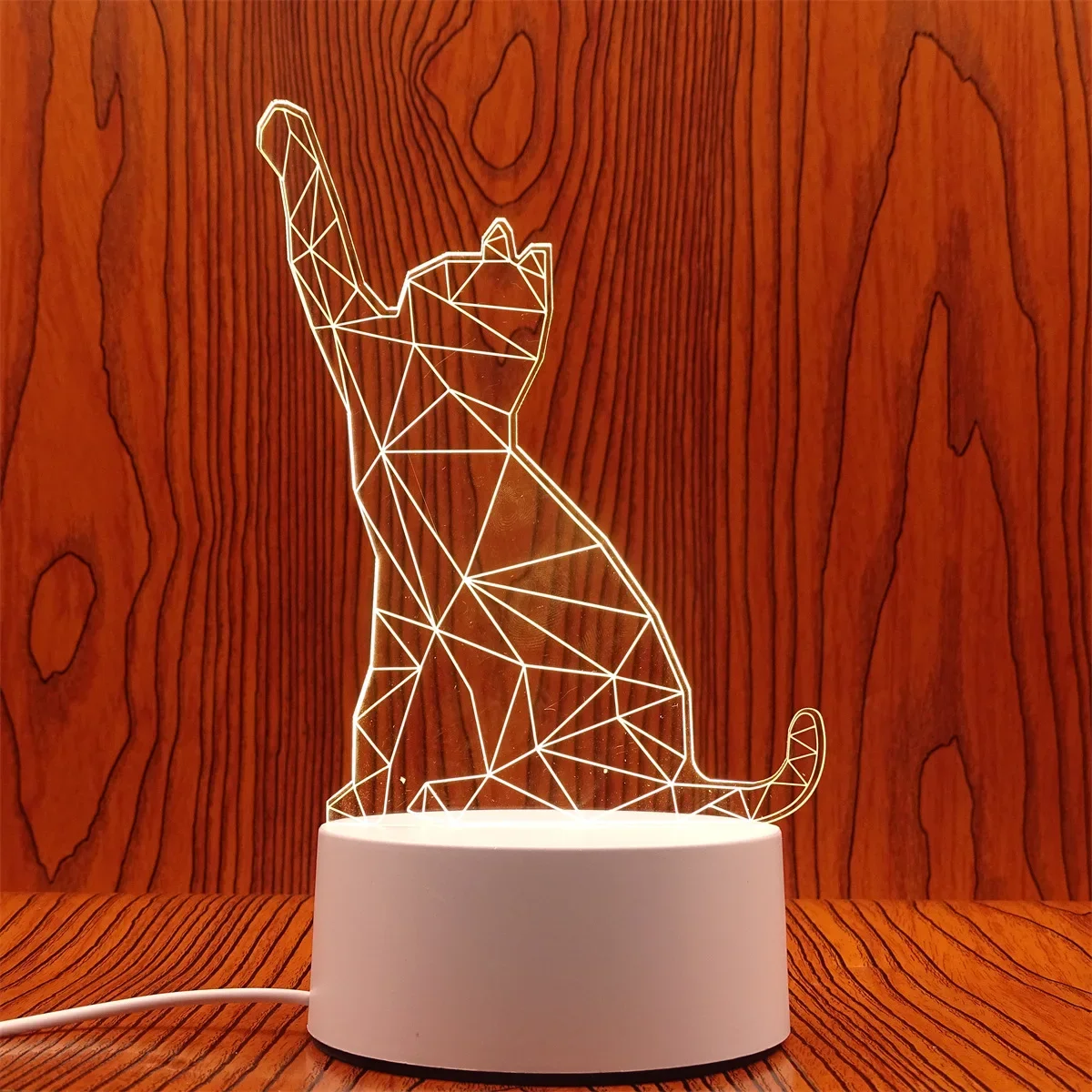 Luminária Noturna Led 3d Criativa, Luz Decorativa para Casa MDUG (luz de 7 Cores)