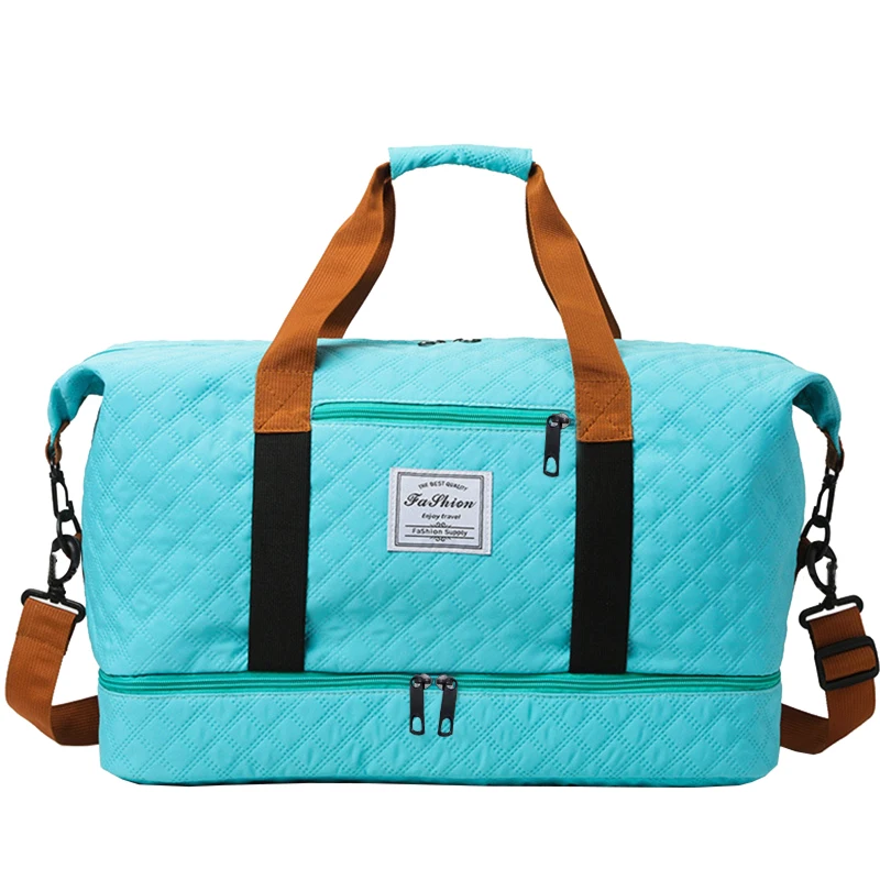 (bj726 Verde) Bolsa De Viagem Acolchoada, Bolsa De Ombro Casual Multicolorida