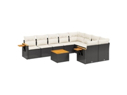 Garden Sofa Set, Garden Sofa Sets Vidaxl Preto Rattan / Vime (n/a)