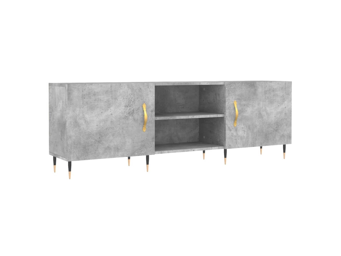 Móvel de Tv Derivados de Madeira Cinza Cimento MAISON EXCLUSIVE (150x30x50 cm)