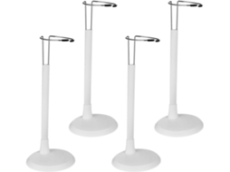 Suporte Para Bonecas De 4 Peças Com Base Larga E Altura Ajustável Exibir Coleções Figuras Pequenas Versátil Fácil Montar