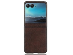 2026 capa para Motorola Razr 40 Cor Marrom Material Pc + Pu
