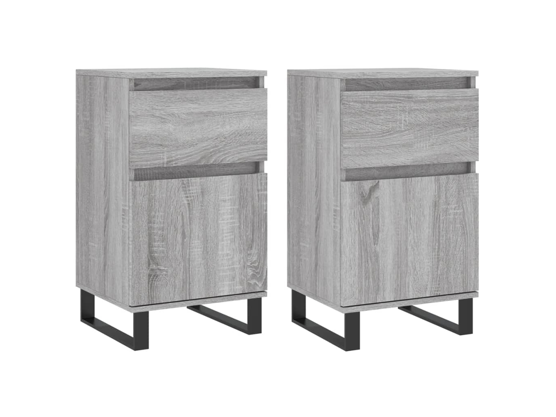 Sideboard, Sideboards Vidaxl Cinzeto Madeira Processada (n/a)