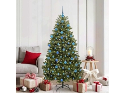 Vidaxl Árvore De Natal Artificial Verde 180 Cm Pvc E Metal