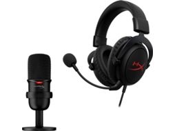 Auscultadores Gaming com Fio HYPERX Core (Over Ear - PC - Noise Cancelling - Preto)
