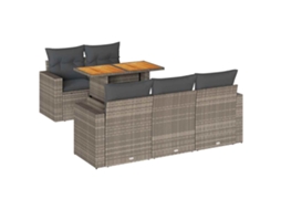 Garden Sofa Set, Garden Sofa Sets Vidaxl Cinzeto Rattan / Vime (n/a)