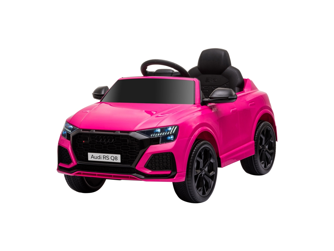Carro Elétrico Infantil Rs Q8 , Rosa (licenciado, Controle Remoto, Bluetooth, Usb)