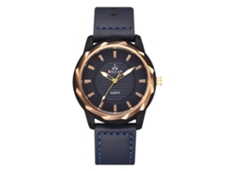 Reloj De Cuarzo Analógico Para Hombre Con Correa De Cuero Pu Regalo De Lujo