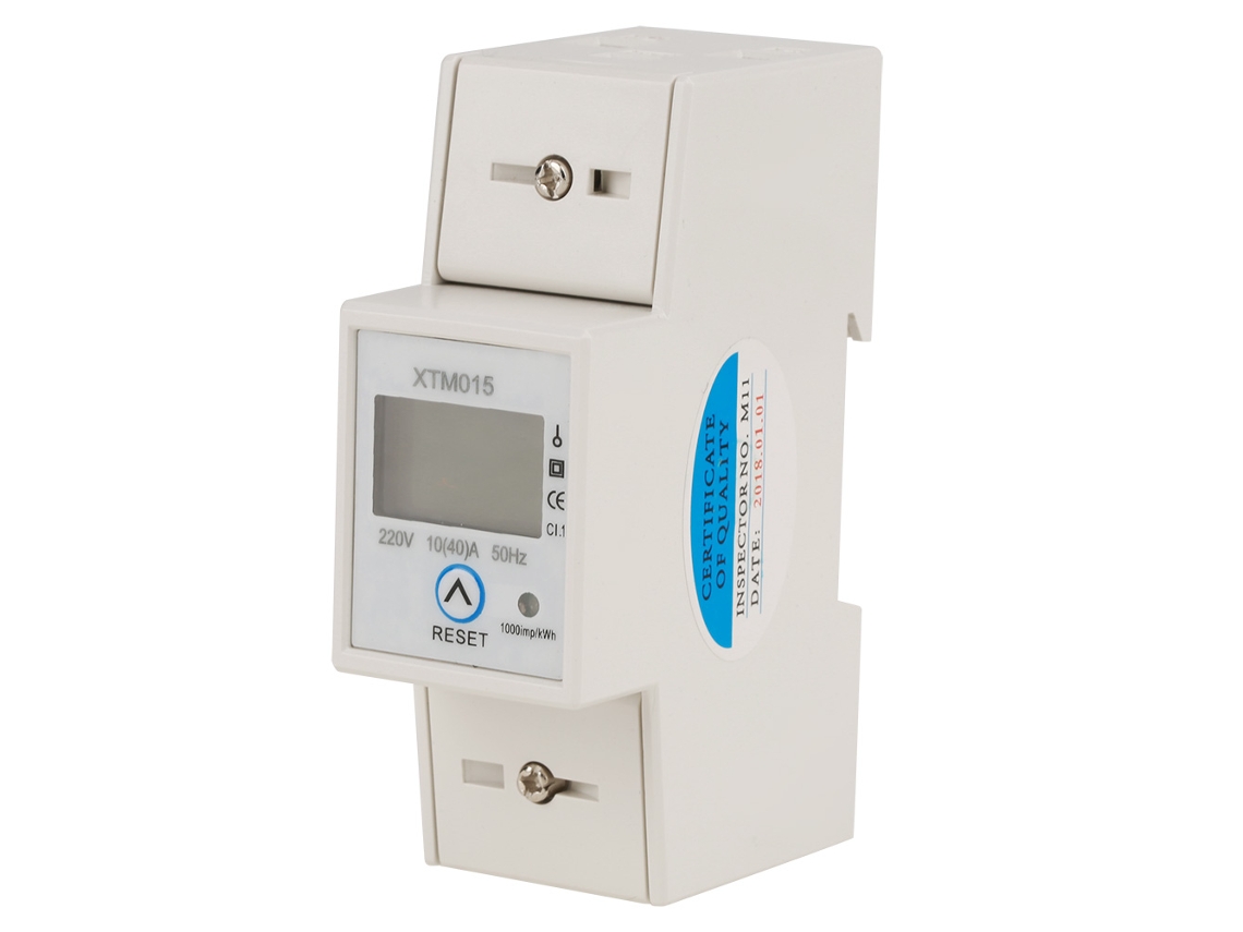 Medidor Elétrico Digital Monofásico 10 a Rail Din Kwh Eletrônico (40)