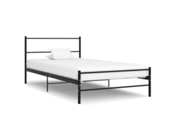 Vidaxl Estrutura De Cama 90x200 Cm Metal Preto