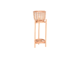 Vaso de Vime Natural 25x25x70cm ALEXANDRA HOUSE LIVING