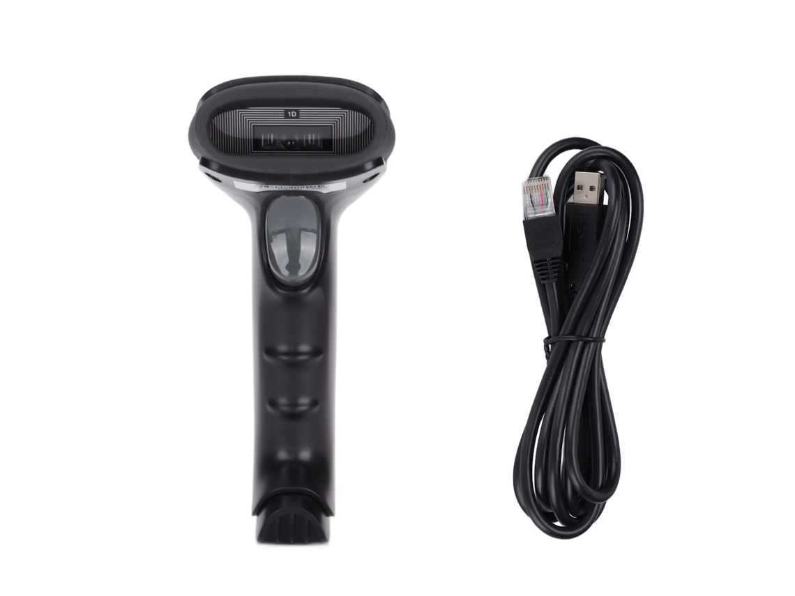 Elysve Leitor De Código De Barras 1d Portátil Com Usb, Com Fio, Laser E Windows Para Pdv E Inventário