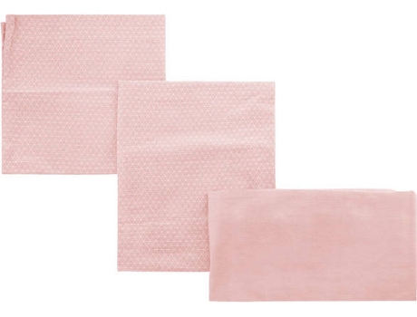 Lençóis para Berço  Be Moon Rosa (3Ps - 100x165 cm)
