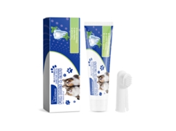 Kit Cuidado Oral Pet Com Protetor Dental E Escova