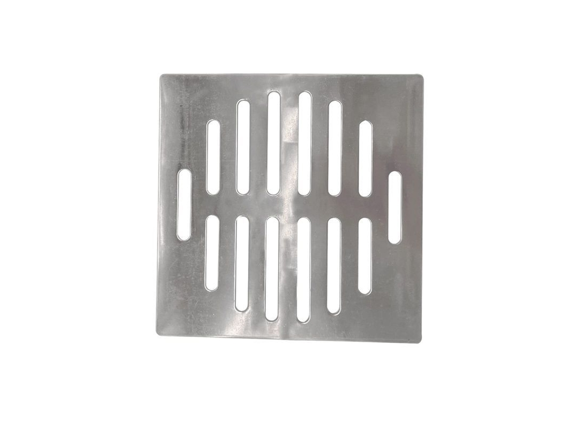 Tampa De Drenagem De Piso De Aço Inoxidável 6" (quadrada) Resistente À Corrosão Para Banheiro E Cozinha