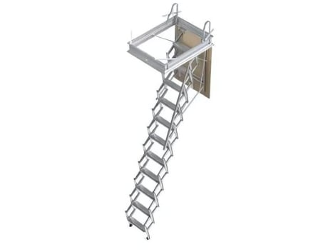 Escada Retrátil Manual Para Sótão 60x100 Cm 280 Cm Maderterraneo