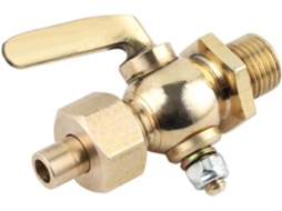 Macho De Rosca Latão Maciço Com Cabo, 1/8", 1/4", 3/8", 1/2" E 3/4"
