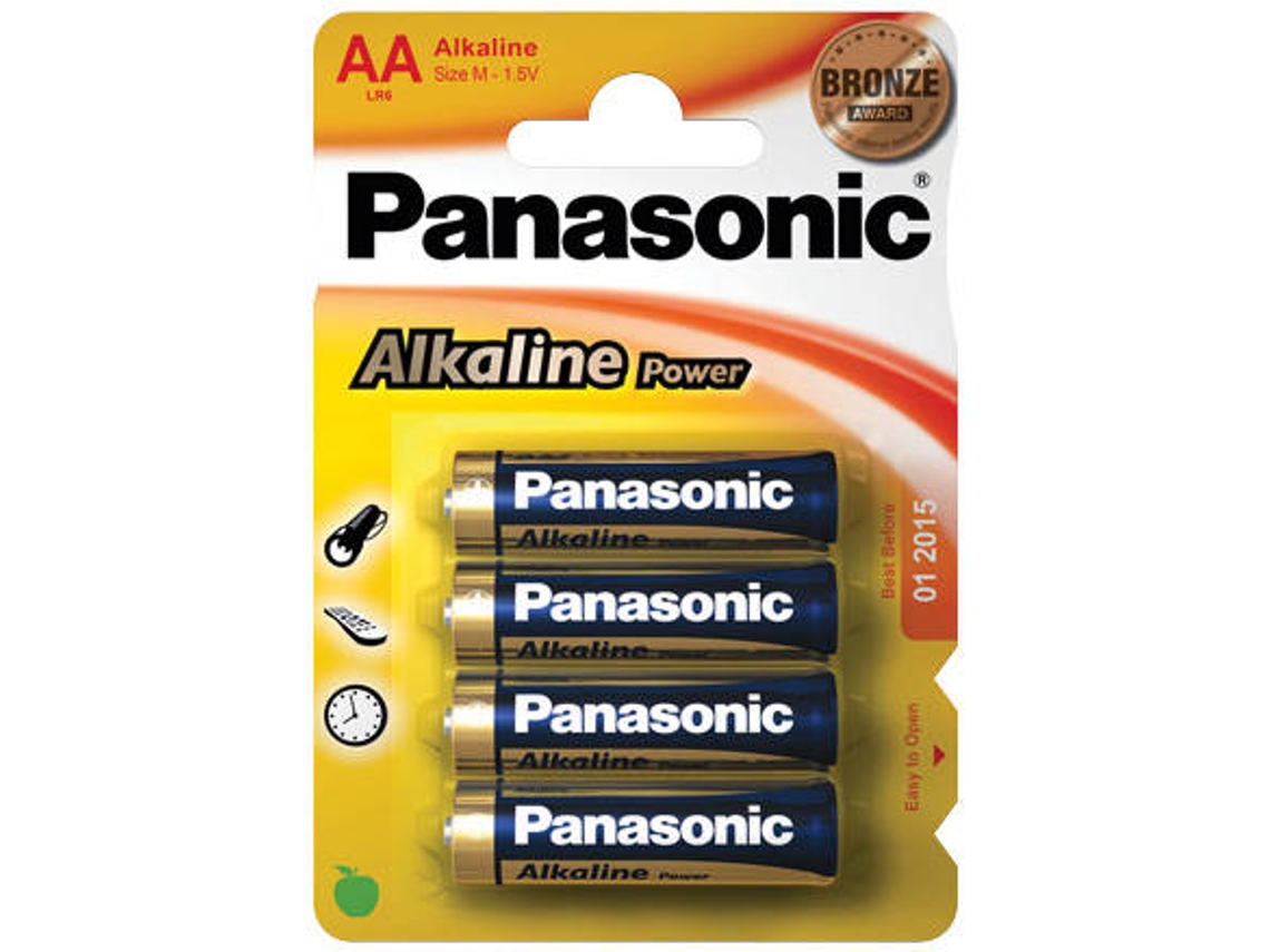 Pilhas PANASONIC LR6 4-BL Panasonic Alkaline Power