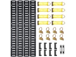 Conjunto De Arrumação E Track 30 Peças 454 Kg Com Trilhos, Âncoras E O Rings Tekmaquinas