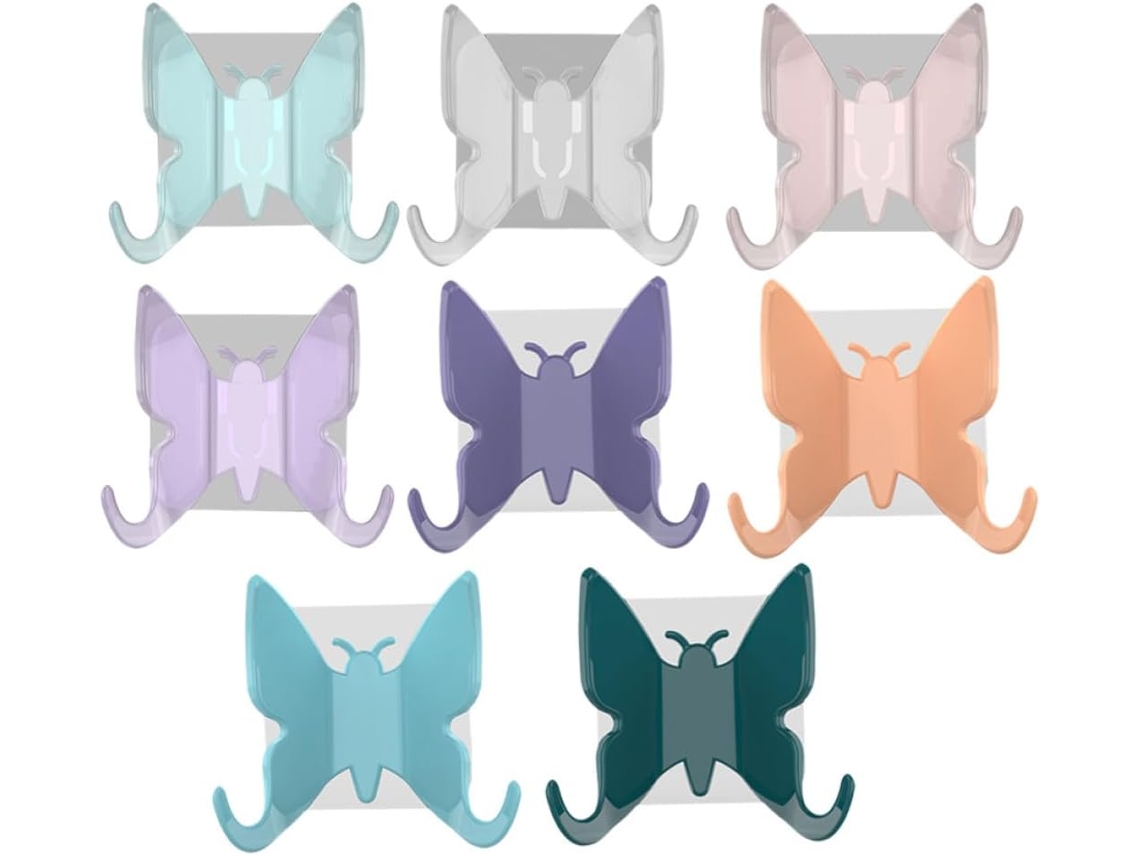 Ganchos De Parede Decorativos Em Formato Copo, Leves E Em Pp, Para Toalhas, Conjunto Com 8 Peças