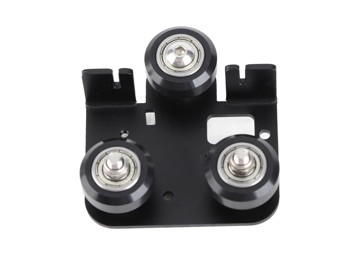 Placa De Suporte Posterior De Metal Preto Para Extruder Da Impressora 3d Ender3 V2 Com Polea