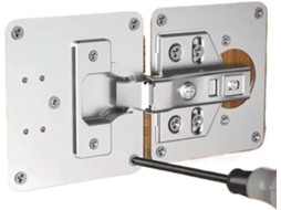 Kit De Placa Reparo Dobradiça Armário, Placa De Montagem Dobradiça Porta Armário Cozinha Com Furos, Suportes De Fixação